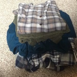 Lot of men’s flannels